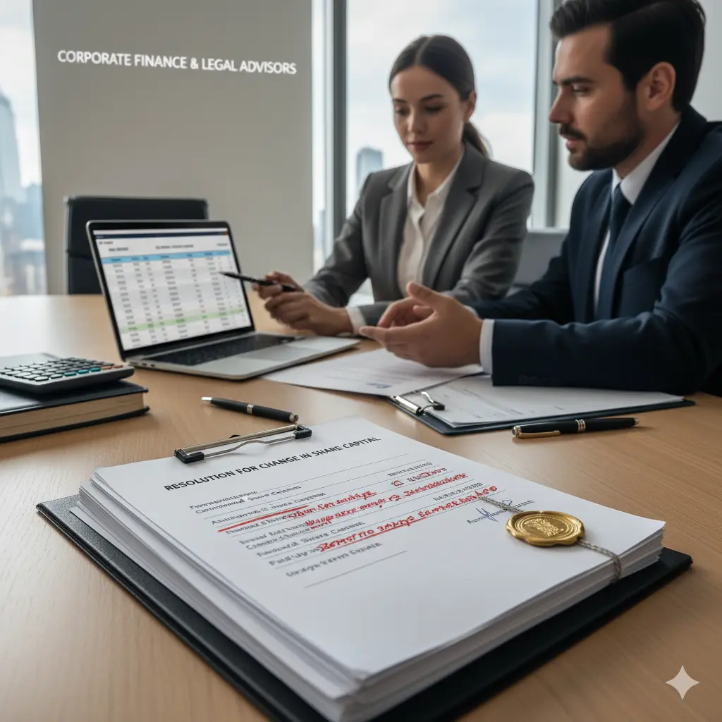 Change in Share Capital